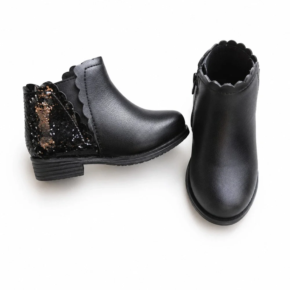 Thereabouts Boots Toddler Size 7 Black Lil Pima